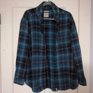Distressed American eagle flannel